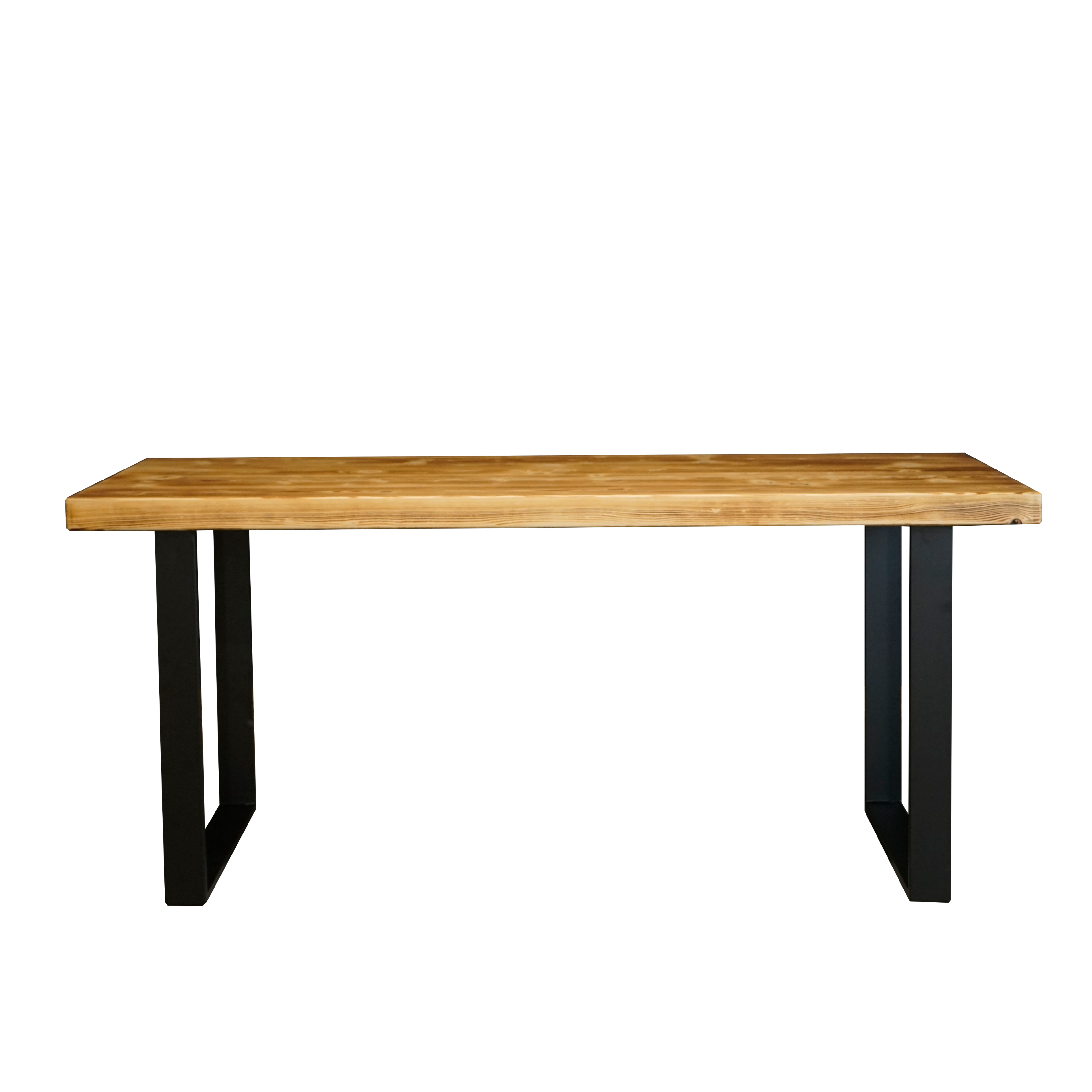 Massivholztisch "Schwarzwaldkraft" – 80 cm breit – geflammt